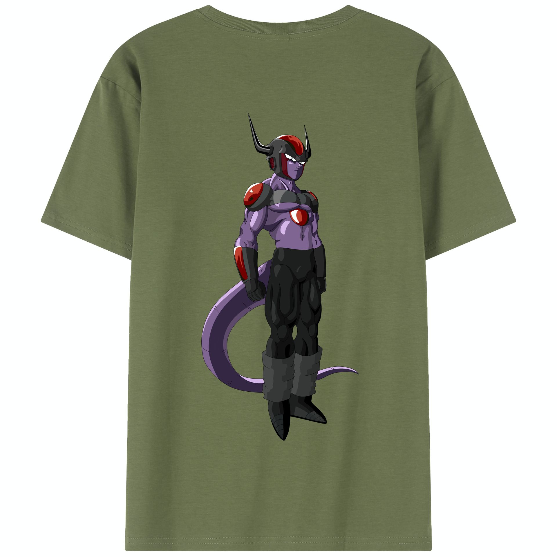 （画像用） ドラゴンボール フリーザ DRAGON BALL Frieza 綿100％半袖Tシャツ（背面プリント）